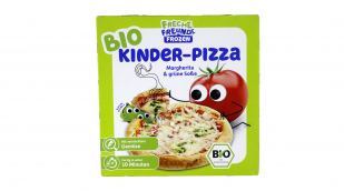Freche Freunde Bio Kinder-Pizza Margherita & grüne Soße Freche Freunde Bio Kinder-Pizza Margherita & grüne Soße