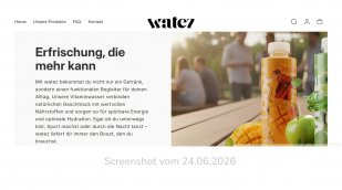 Werbung watez, watezshop.eu, 24.06.2026