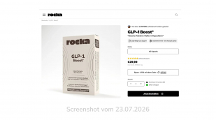 Rocka GLP-1 Boost, rockanutrition.de, 23.07.2026