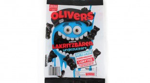 Olivers weiche Lakritzbären, ungezuckert