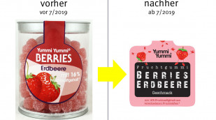 alt: Yummi Yummi Berries Erdbeere, vor 07/2019; neu: nach 07/2019, Herstellerfoto 