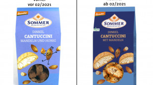 alt:Sommer Dinkel Cantuccini Mandeln und Honig, bis 02/2021; neu: Dinkel Cantuccini mit Mandeln, ab 02/2021