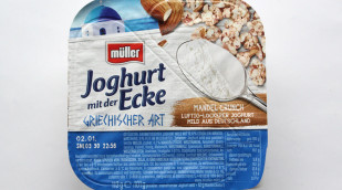 Müller Joghurt mit der Ecke Griechischer Art Mandelcrunch 