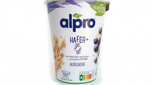 Alpro Hafer+, Beispiel Sorte Heidelbeere