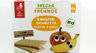 Erdbär Freche Freunde Knusperschnitte Banane & Kürbis