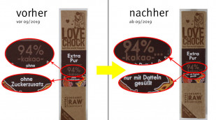Love Chock 94 %, vor 09/2019; neu: ab 09/2019