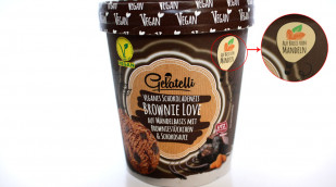 Gelatelli Veganes Schokoladeneis Brownie Love