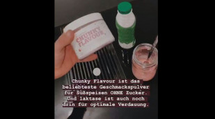 Werbung More Nutrition Chunky Flavour, Instagram, 10.02.2021