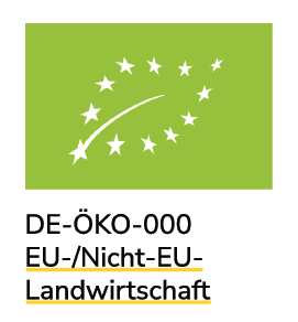 Beispielabbildung für die Angabe EU- oder Nicht-EU-Landwirtschaft unterhalb des Bio-Siegels