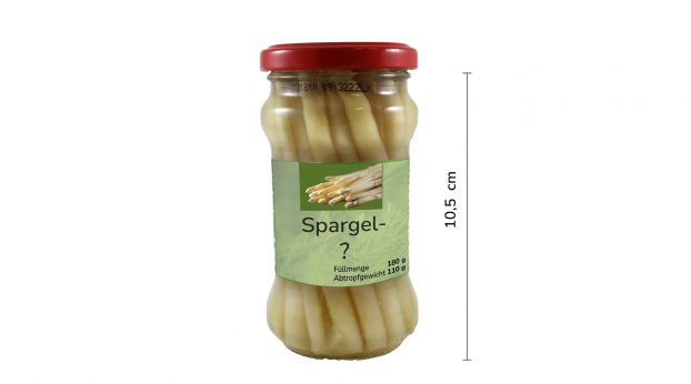 Spargel im Glas