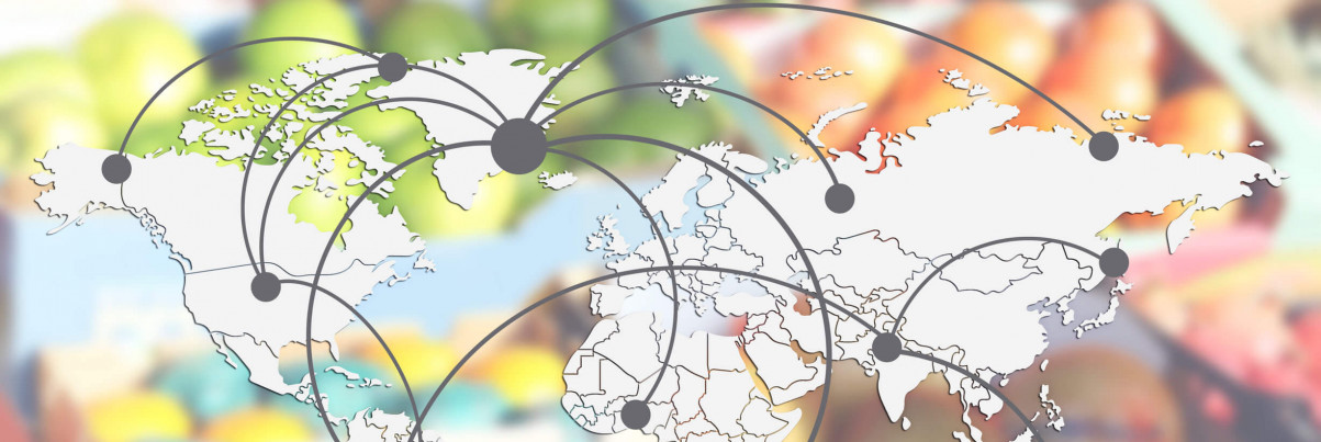Weltweite Logistik von Lebensmitteln