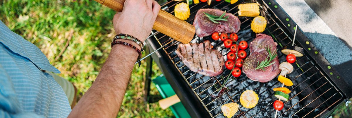 Grill mit Grillgut