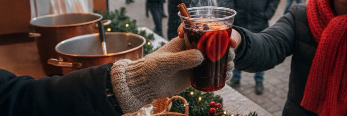 Glühwein auf dem Weihnachtsmarkt Glühwein auf dem Weihnachtsmarkt